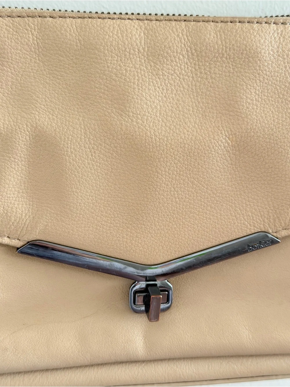 Botkier New York Leather Crossbody Bag Beige‎ Nude Neutral Should Bag Purse